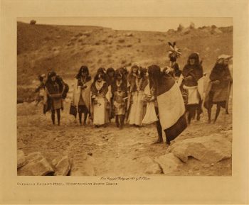 Offering sacred meal, Mishongnovi flute dance 1921