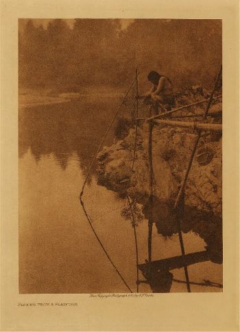Fishing from a platform 1923