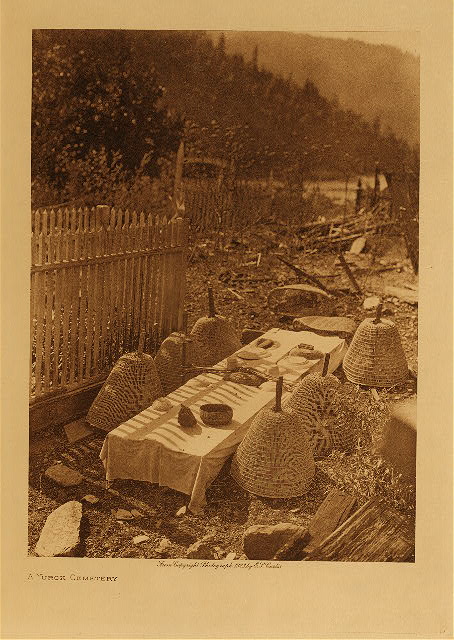 A Yurok cemetery 1923