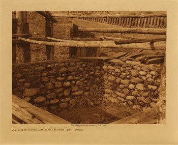 Old sweat-house walls at Orleans bar (Karok) 1923