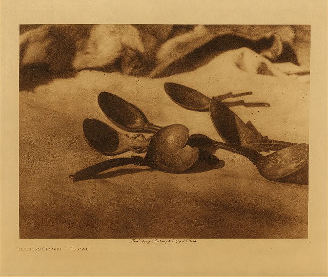 Elk-horn spoons (Tolowa) 1923