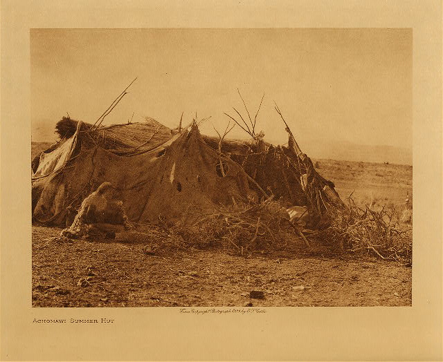Achomawi summer hut 1923