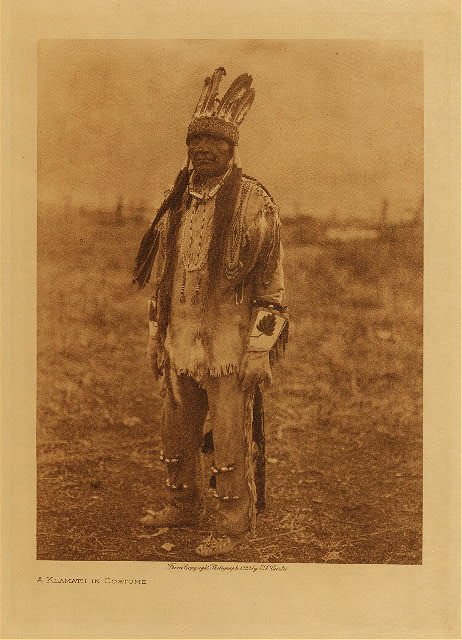 A Klamath in costume 1923