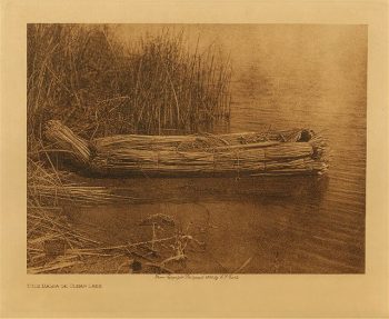 Tule balsa on Clear Lake 1924