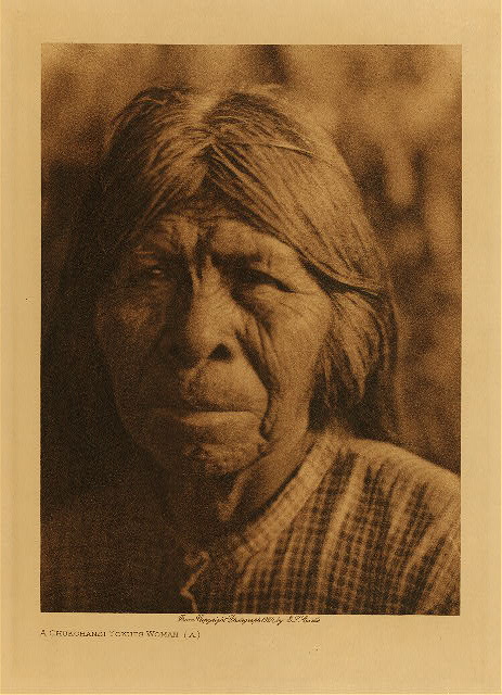 A Chukchansi Yokuts woman (A) 1924