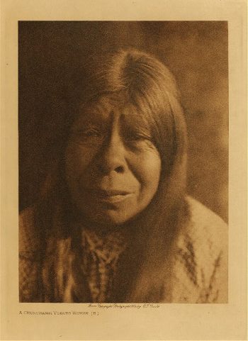 A Chukchansi Yokuts woman (B) 1924