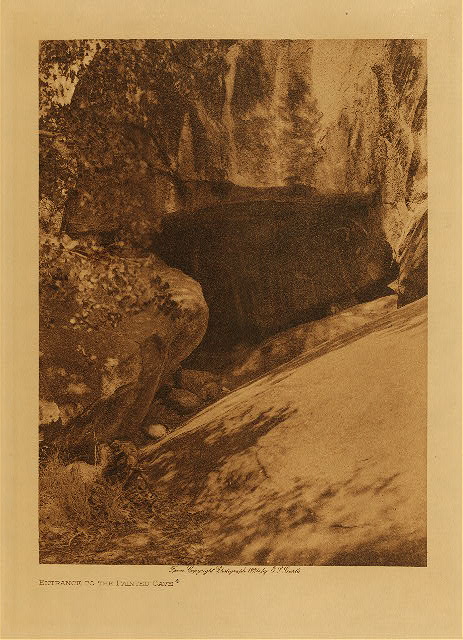 Entrance to the painted cave 1924