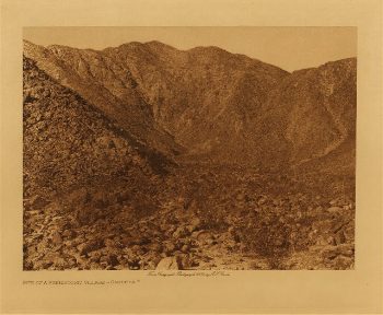 Site of a prehistoric village (Cahuilla) 1924