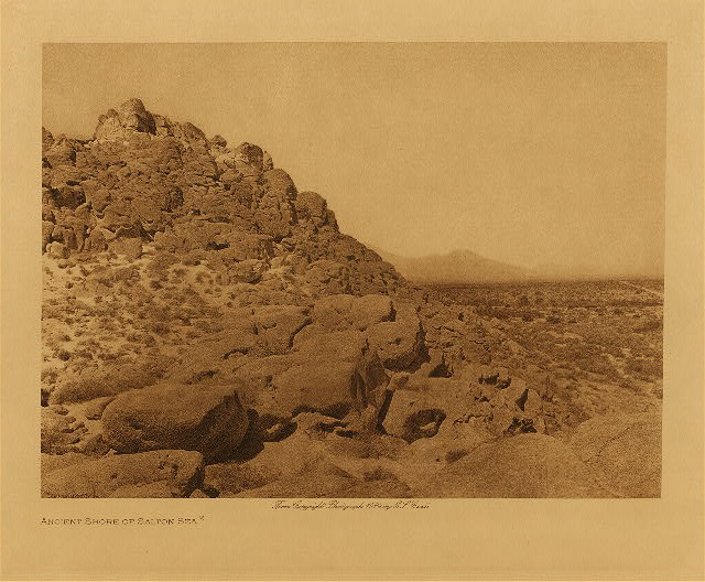 Ancient shore of Salton Sea 1924