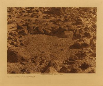 Remains of ancient fish-pounds (A) 1924