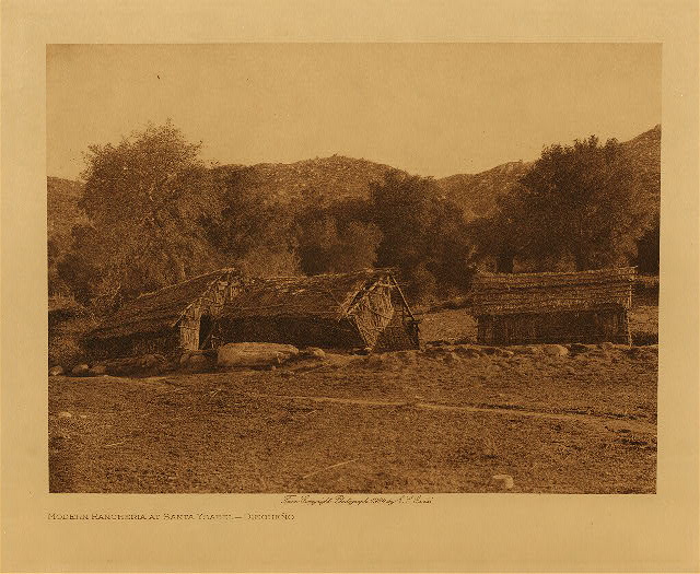 Modern rancheria at Santa Ysabel (Diegueño) 1924