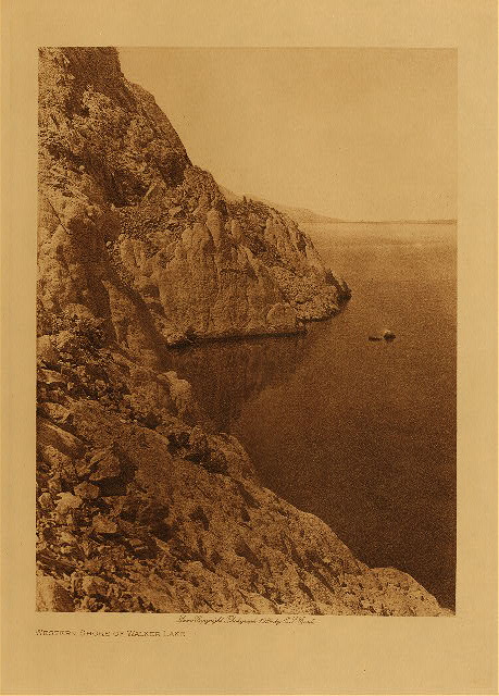 Western shore of Walker Lake 1924