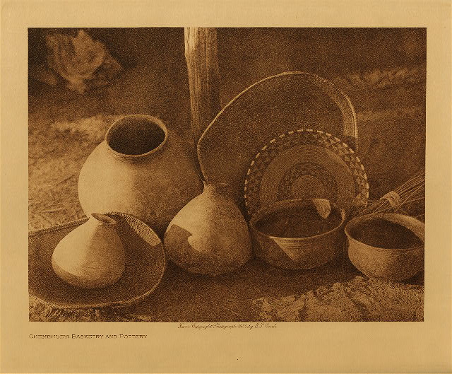 Chemehuevi basketry and pottery 1924