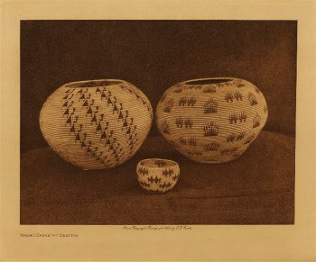 Washo basketry designs 1924