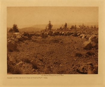 Shrine of Yellow Cloud Man on Tsikumupi (Tewa) 1925