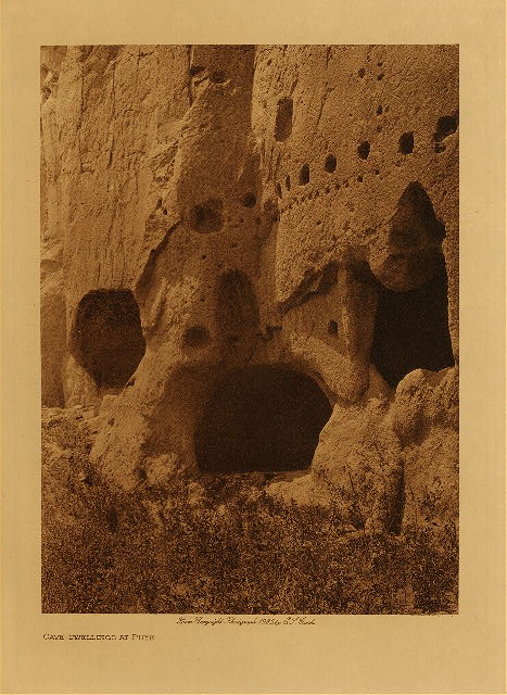 Cave-dwellings at Puye 1925