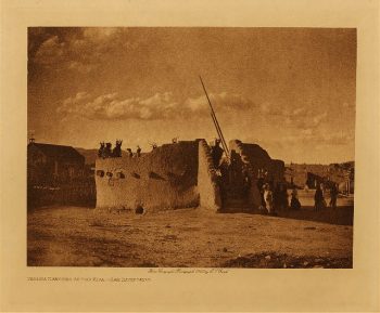 Tablita dancers at the kiva (San Ildefonso) 1925