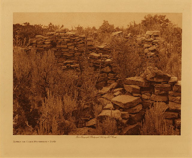 Ruins on Corn Mountain (Zuñi) 1925