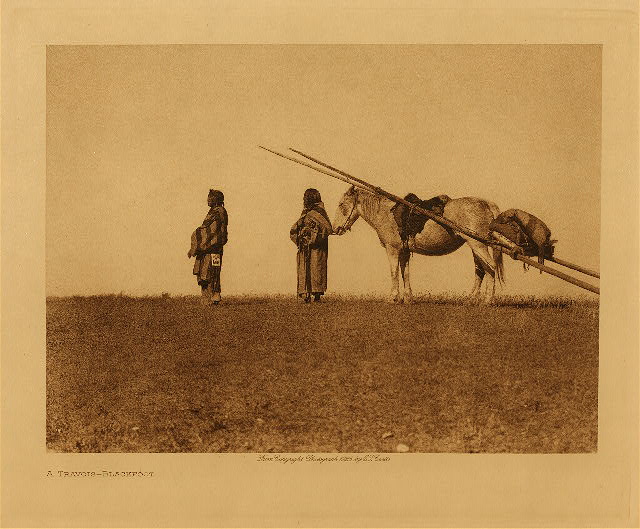 A travois (Blackfoot) 1926