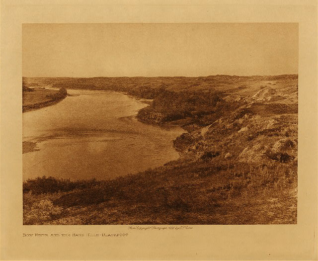 Bow River and the sandhills (Blackfoot) 1926
