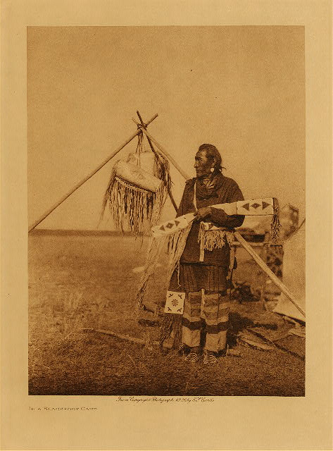 In a Blackfoot camp 1926