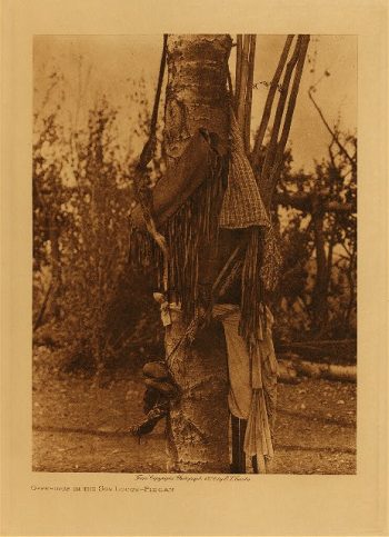 Offerings in the sun-lodge (Piegan) 1926