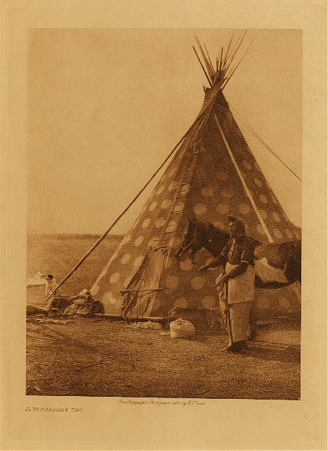A Blackfoot tipi. 1926