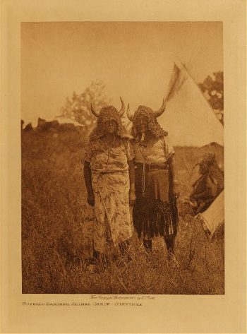 Buffalo dancers, animal dance (Cheyenne) 1927