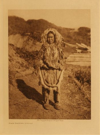 Girl's costume, Nunivak 1928