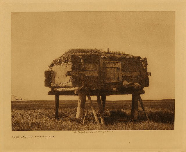 Food caches, Hooper Bay 1928