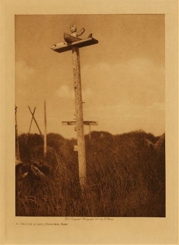 A grave-post, Hooper Bay 1928
