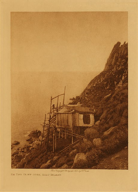 On the cliff edge, King Island 1928