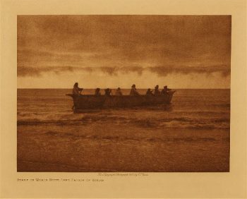 Start of whale hunt, Cape Prince of Wales 1928