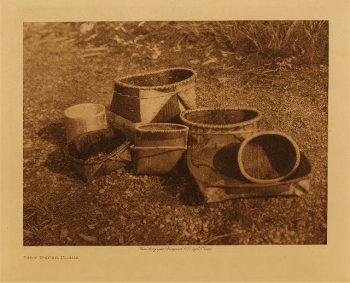 Bark dishes, Kobuk 1928