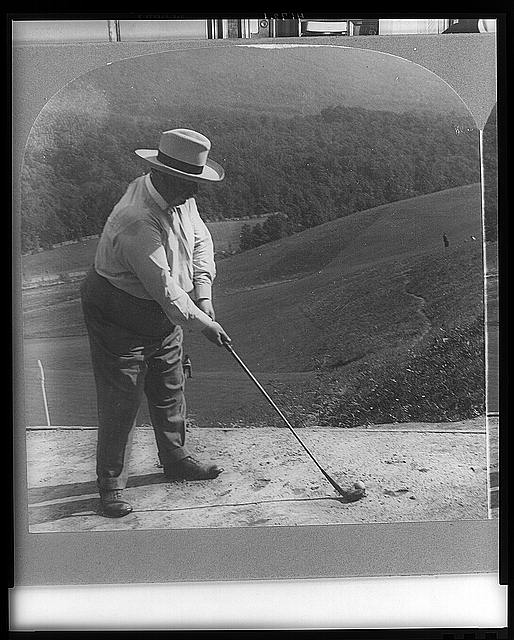 Hon. William H. Taft on the golf links