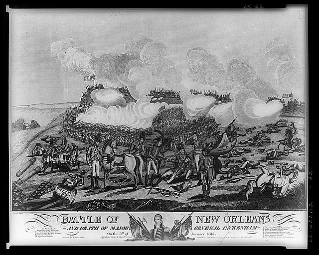 Battle of New Orleans and death of Major General Pakenham