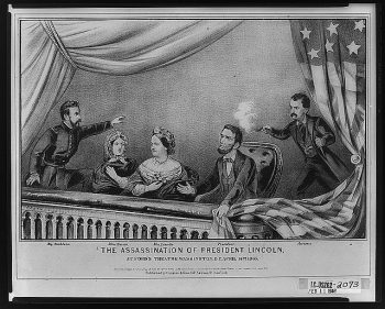 The assassination of President Lincoln