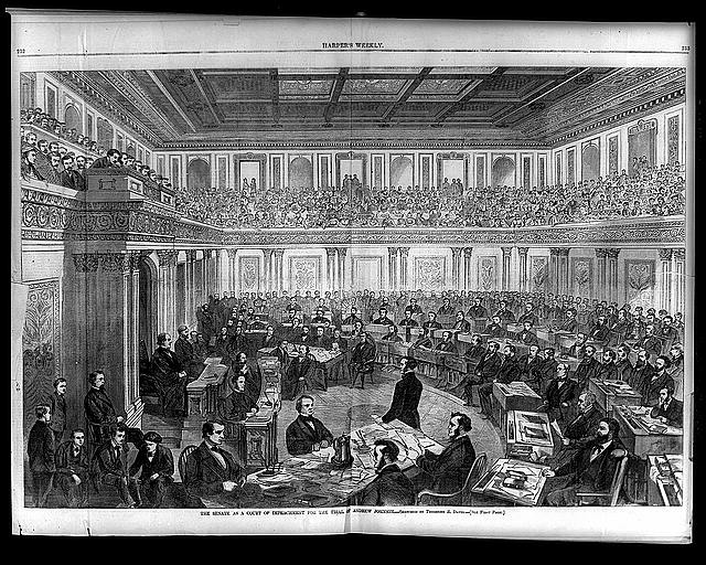 The Senate as a court of impeachment for the trial of Andrew Johnson