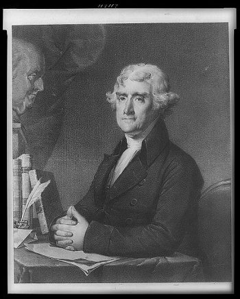 Thomas Jefferson, third president of the United States.