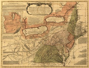 A general map of the middle British colonies in America