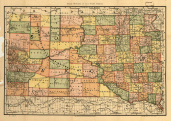 Indexed county and township pocket map and shippers guide of South Dakota