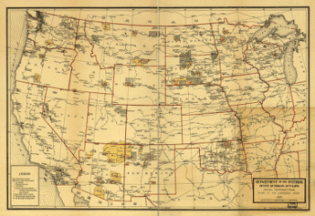 Indian Reservations west of the Mississippi River