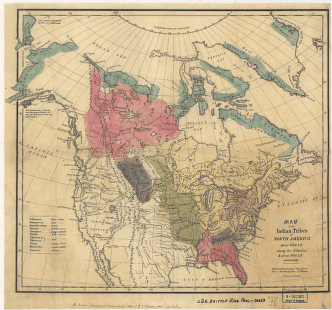 Map of the Indian tribes of North America