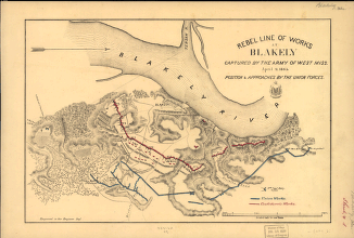 Rebel line of works at Blakely captured by the Army of West Miss.