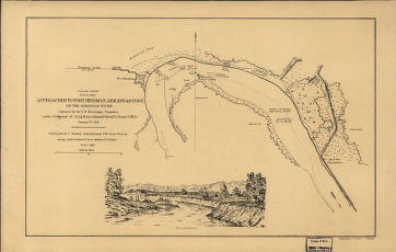 Approaches to Fort Hindman, Arkansas Post, on the Arkansas River