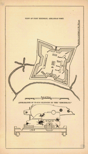 View of Fort Hindman, Arkansas Post. [January 11, 1863]