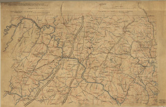 Part of map of portions of the milit'y dept's of Washington, Pennsylvania, Annapolis, and north eastern Virginia