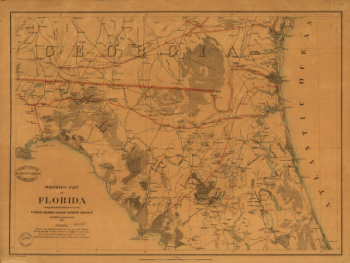 Northern part of Florida Drawn by H. Lindenkohl