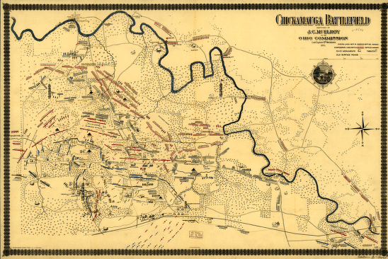 Chickamauga battlefield. Accompanies The battle of Chickamauga