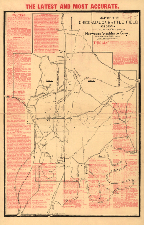 Map of the Chickamauga battle-field, Georgia
